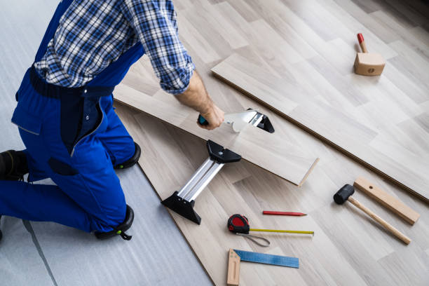 istock Carpentry Equipment Tool For Laying New Hardwood Floor 1296688030
