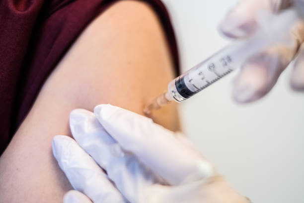 istock Close-up to vaccination as protection against viruses 1296688694