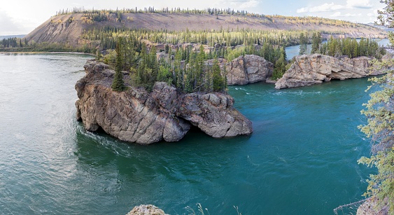 Five Finger Rapids at the Yukon River north of Carmacks - Yukon Territory