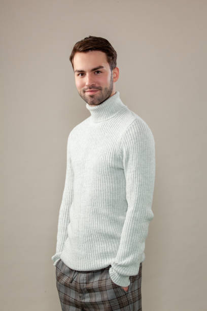 istock Studio portrait of attractive 20 year old bearded man 1296696777
