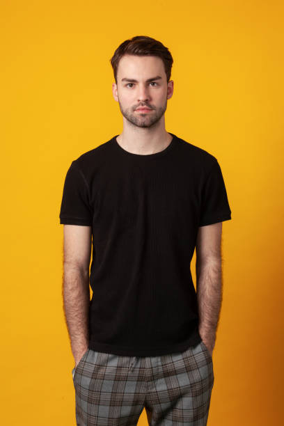 istock Studio portrait of attractive 20 year old bearded man 1296696812