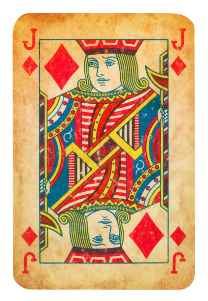 istock Jack Of Diamonds old playing card - Isolated 1296699453