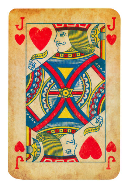 istock Jack Of Hearts old playing card - Isolated 1296699465