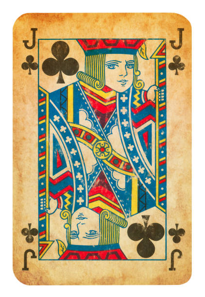 istock Jack Of Clubs old playing card - Isolated 1296699471
