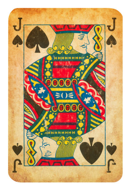 istock Jack Of Spades old playing card - Isolated 1296699475
