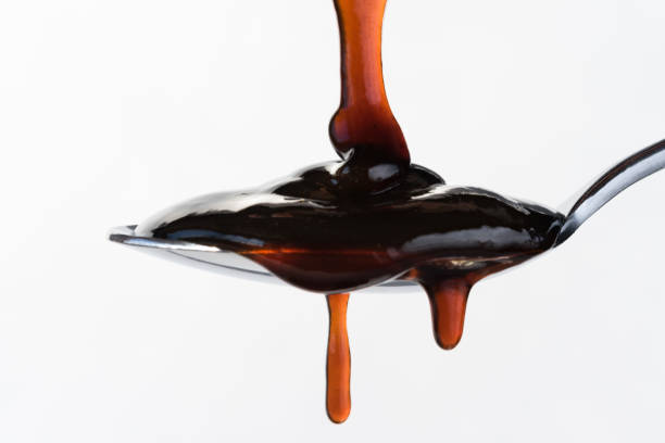 Oyster Sauce Poured on a Spoon
