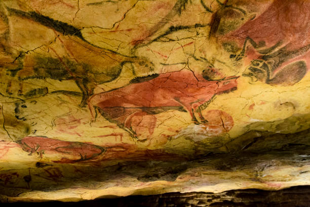 istock Cave paintings in Altamira cave 1296719778