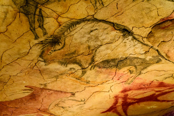 istock Cave paintings in Altamira cave 1296719779