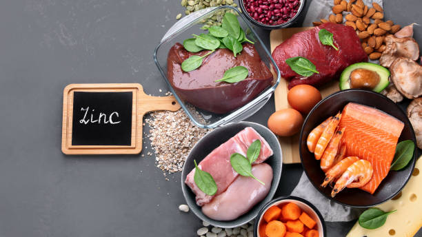 istock Healthy sources of zinc. 1296723490