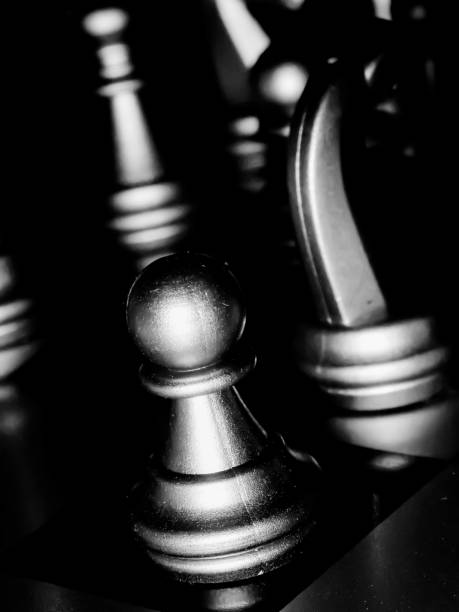 istock Chess board game. Strategy ideas concept business futuristic graphic icon. 1296725032