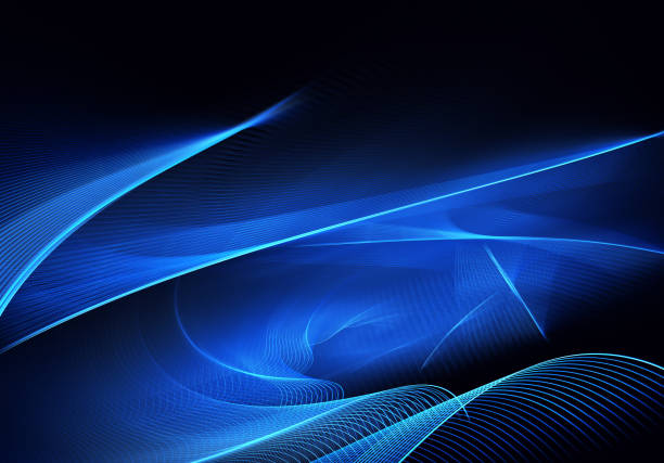 istock Abstract color dynamic background with lighting effect. Fractal wavy. Fractal art 1296728129