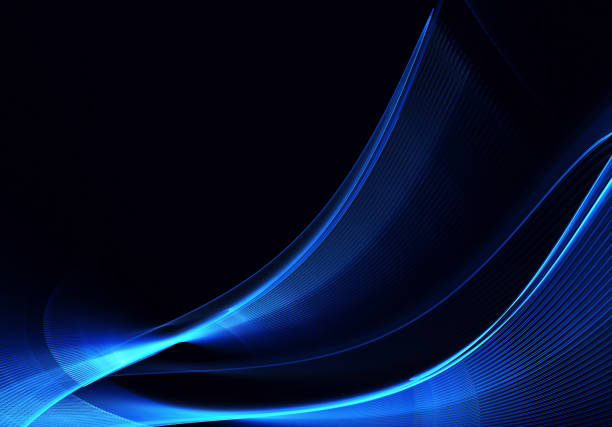 istock Abstract color dynamic background with lighting effect. Fractal wavy. Fractal art 1296728133