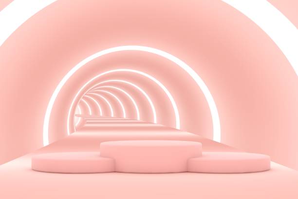 istock Abstract background, mock up scene geometry shape podium for product display. 1296735566