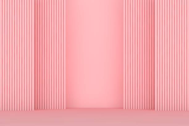 Abstract geometry shape background. podium minimalist mock up scene. empty product stand. 3d rendering.
