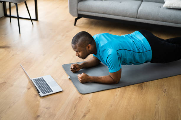 istock African American Doing Fitness Workout Class 1296737070