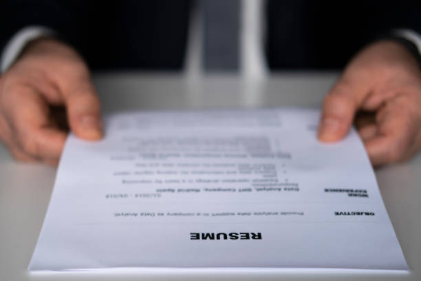 istock Resume applicant paper 1296739313