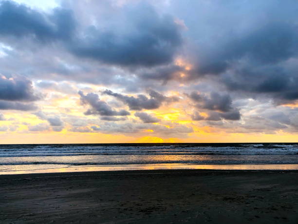 istock beautiful sunset on the beach in zeeland 1296740738
