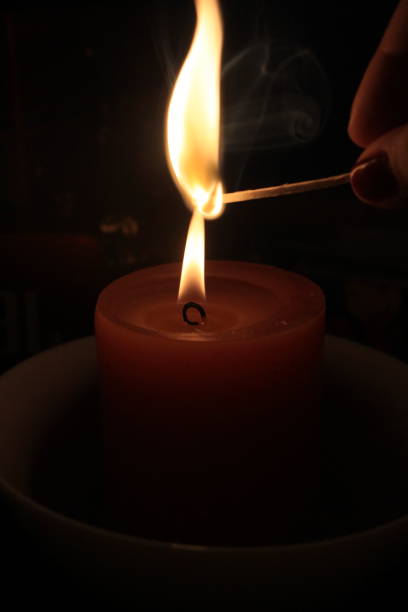 istock Flame of candle 1296742354