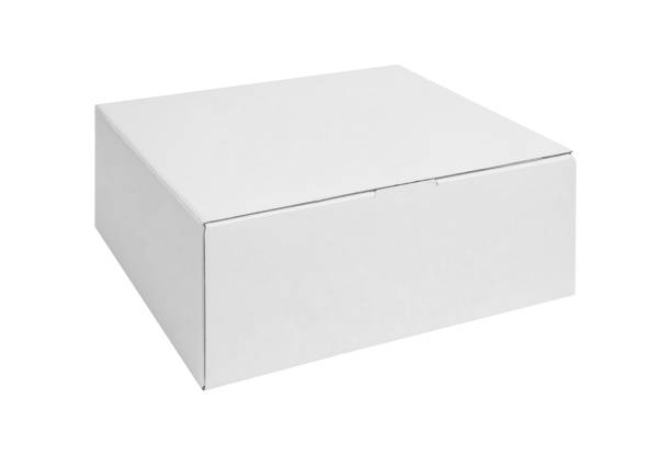 istock White cardboard box isolated on white background. Clipping Path. 1296744666