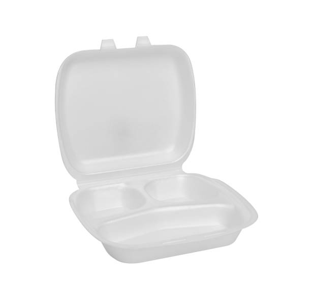 istock Food Box. White styrofoam box isolated on white background. 1296744686