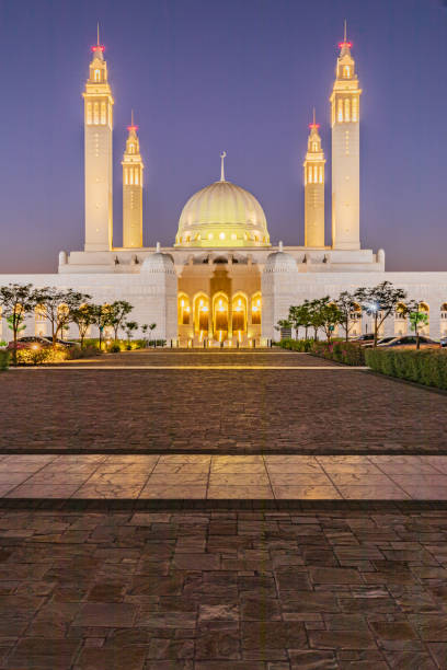 istock Sunset at the Sultan Qaboos Grand Mosque. 1296752846