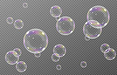 istock Vector soap bubble. 1296753907