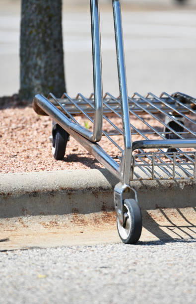 istock Shopping Cart Wheels 1296754482