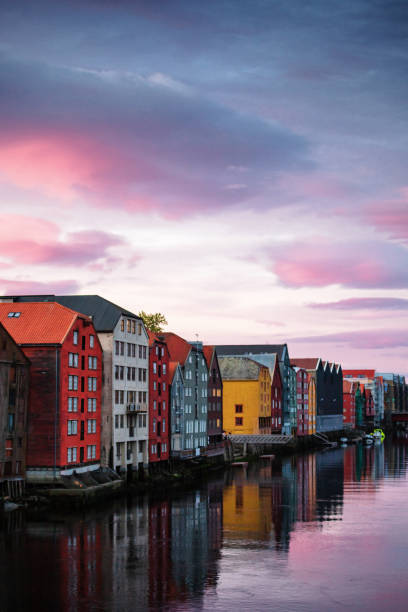 istock Trondheim, Norway - view from Old Town Bridge 1296758049