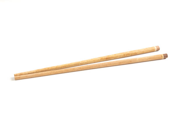 istock Wooden chopsticks isolated on white . 1296767236