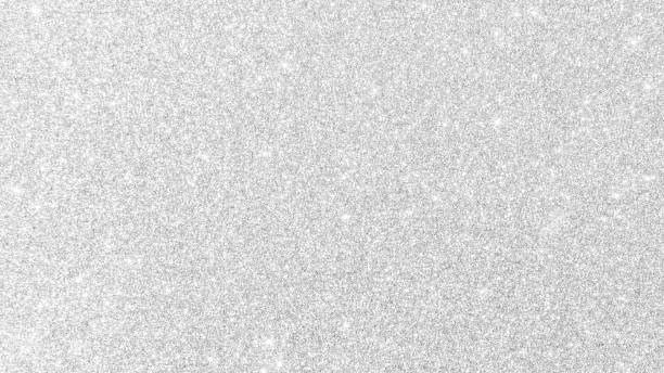 istock Silver glitter background texture white sparkling shiny wrapping paper for Christmas holiday seasonal wallpaper decoration, greeting and wedding invitation card design element 1296767299