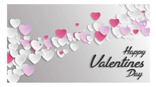 istock love heart design in paper cut style. Vector illustration. for valentine's day background 1296772634