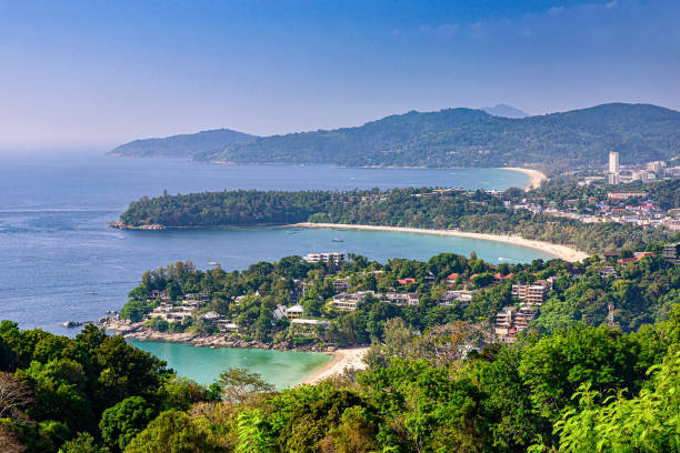 istock Three beaches View Point at Phuket in Thailand in a summer day. 1296774353