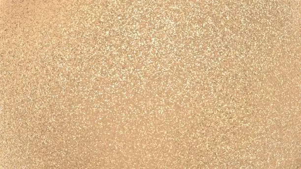 3D illustration of golden glitter background