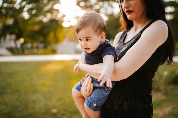 istock Calm in mother's arms 1296781129