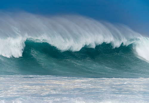 Huge wave breaks