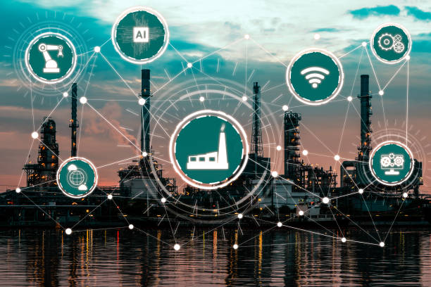 istock Industry 4.0 technology concept - Smart factory for fourth industrial revolution 1296789178