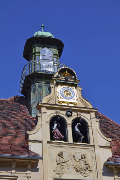 Austria, Graz, musical clock tower with figurines