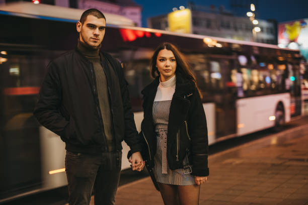 istock Young couple in the city 1296816080