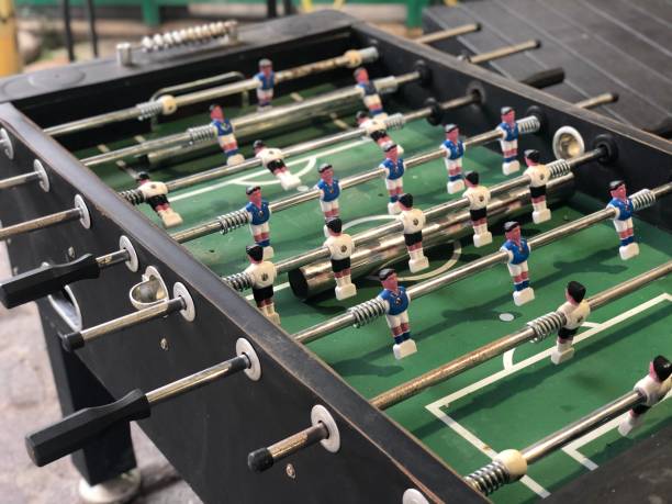 istock Foosball table football table soccer 1296816656