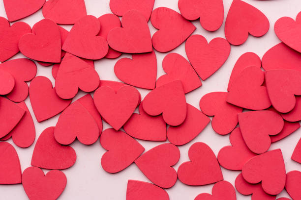 istock Valentine's Day background with red hearts 1296830899