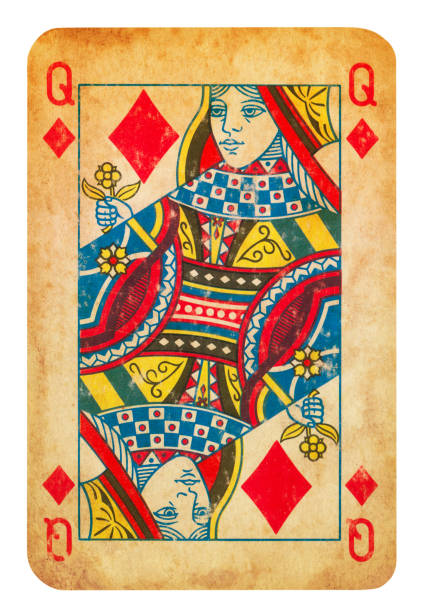 istock Queen Of Diamonds Isolated (clipping path included) 1296830945
