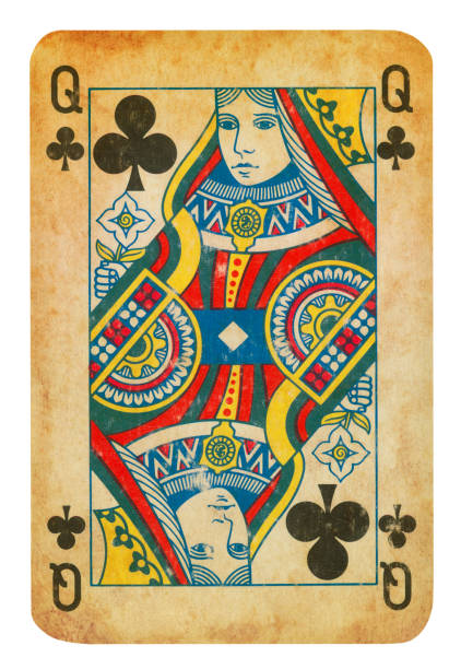 istock Queen Of Clubs Isolated (clipping path included) 1296830952