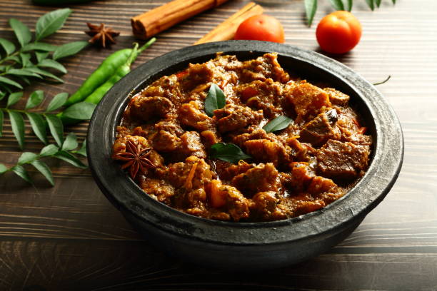 istock Kerala foods- Mutton curry roast . 1296835451