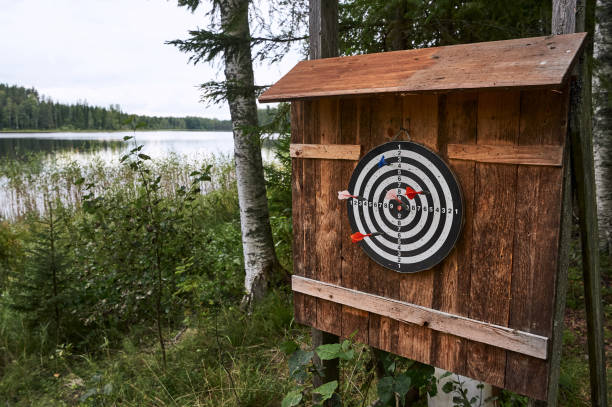 istock Darts game outdoors in Finland 1296839785