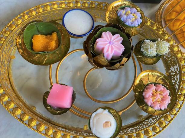 istock A Variety of  beautiful Thai Desserts. 1296845100