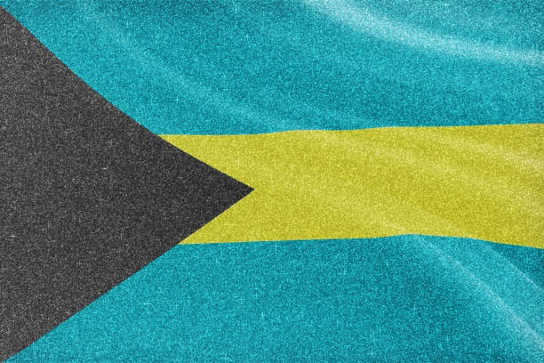 Bahamas glitter flag, national flag, glittering flag sparkle background