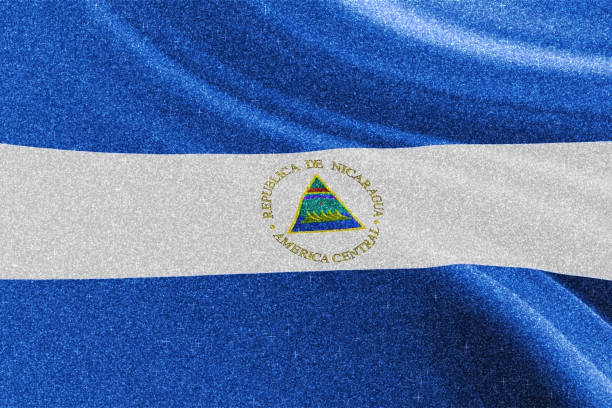 Nicaragua glitter flag, national flag, glittering flag Nicaragua glitter flag, national flag, glittering flag sparkle background flag of nicaragua stock pictures, royalty-free photos & images