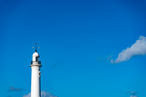 westerhever lighthouse on the north sea coast