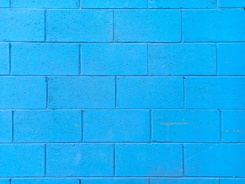 Bloques de hormigón azul pared de textura de ladrillo photo