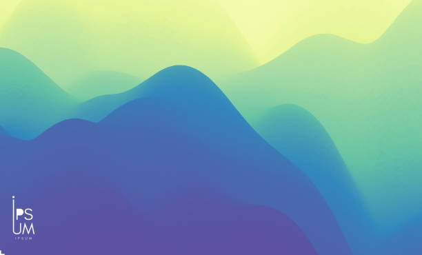 istock Landscape with mountains and sun. Sunrise. Mountainous terrain. Abstract background. Vector illustration. 1296856025